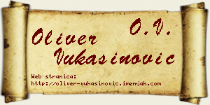 Oliver Vukašinović vizit kartica